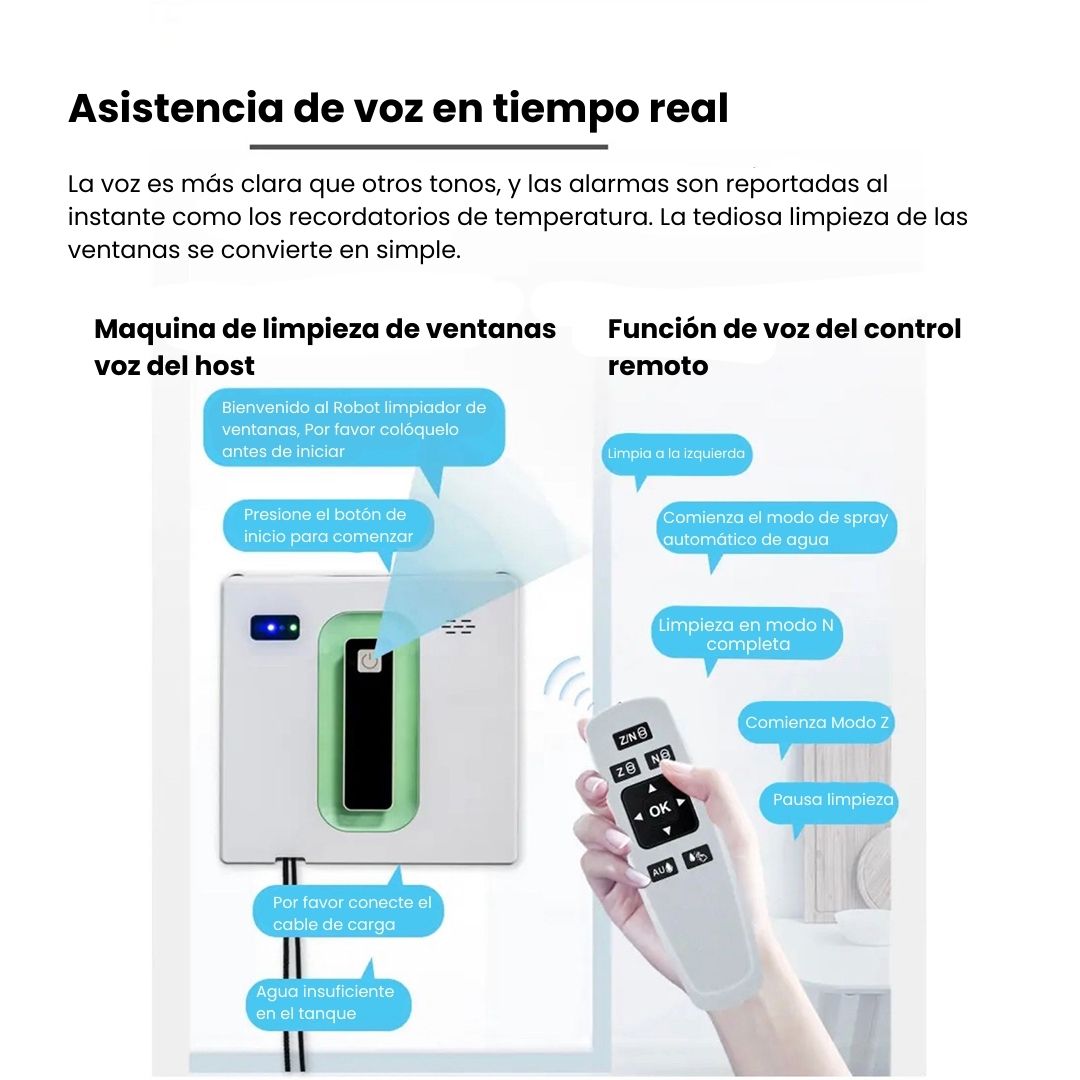 Robot limpiacristales Modelo V10