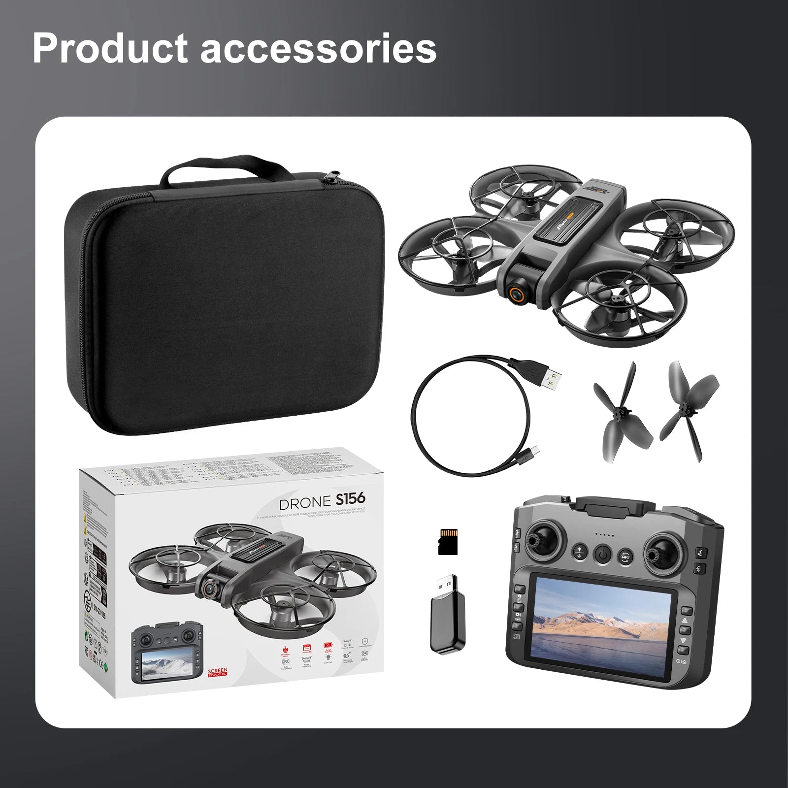 Dron 8k Dual Cam con pantalla