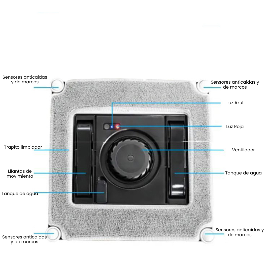 Robot limpiacristales Modelo V10