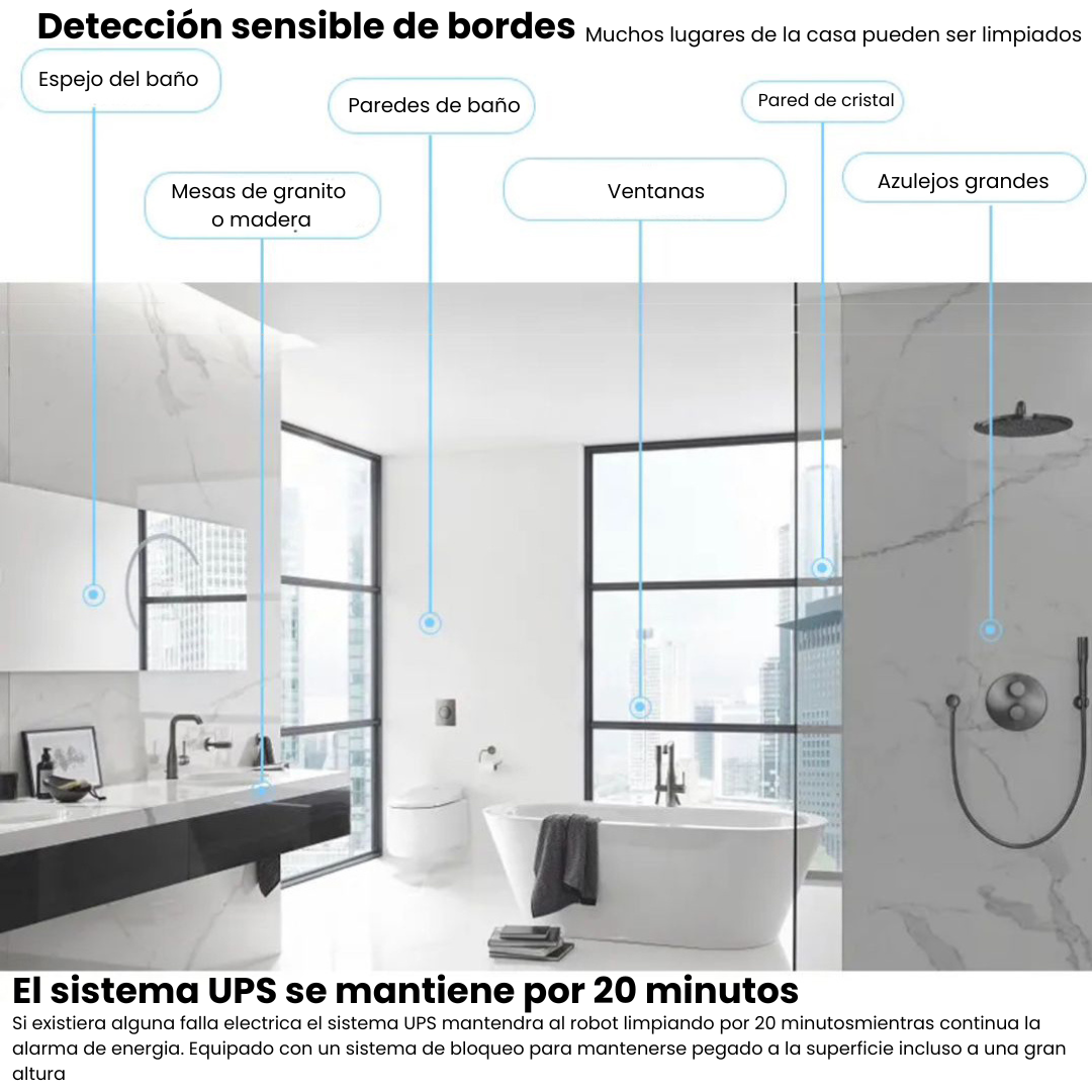 Robot limpiacristales Modelo V10