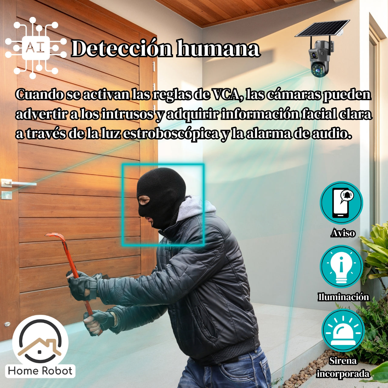 Cámara de seguridad doble