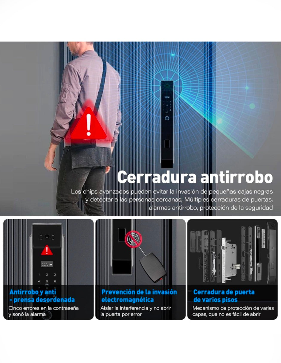 Cerradura reconocimiento facial.