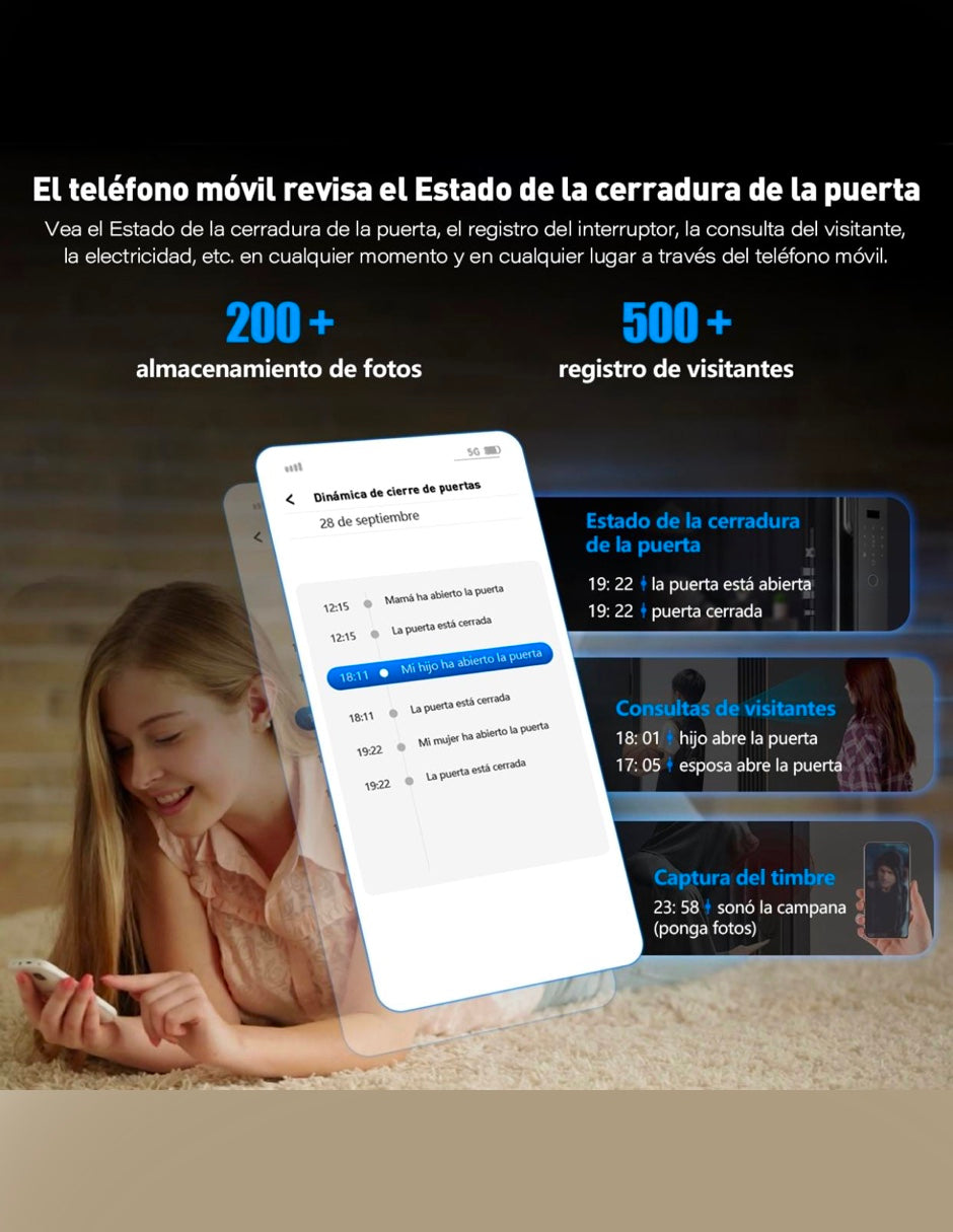 Cerradura reconocimiento facial.