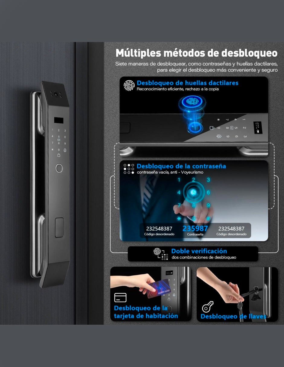 Cerradura reconocimiento facial.