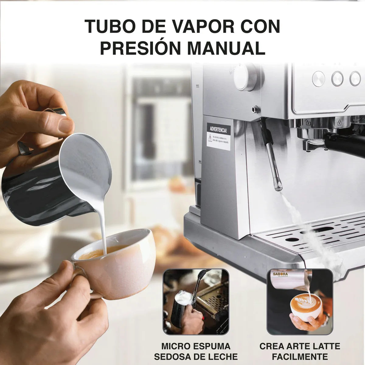 Cafetera de doble inyección (shot) café espresso/expreso profesional