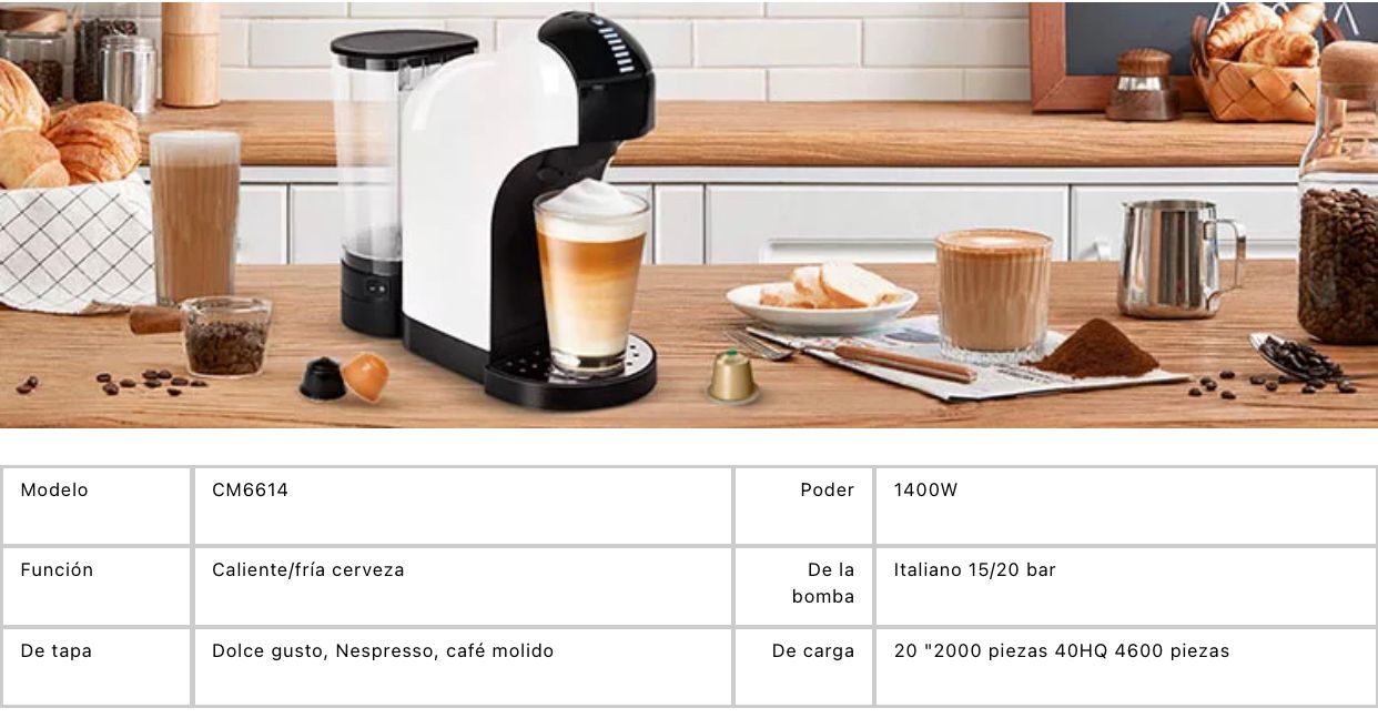 Maquina de expreso de múltiples capsulas 4 en 1