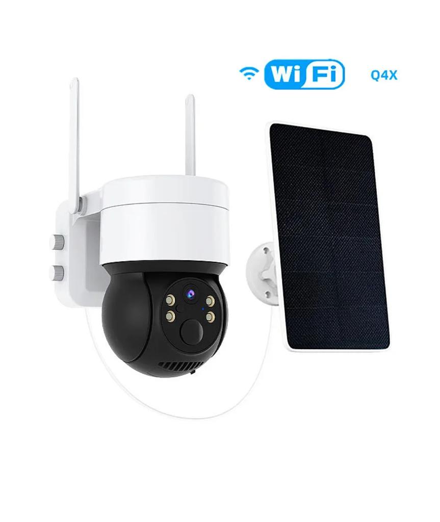Cámara de seguridad, Solar para exteriores, Inalámbrica, Control remoto, impermeable, Batería de larga duración