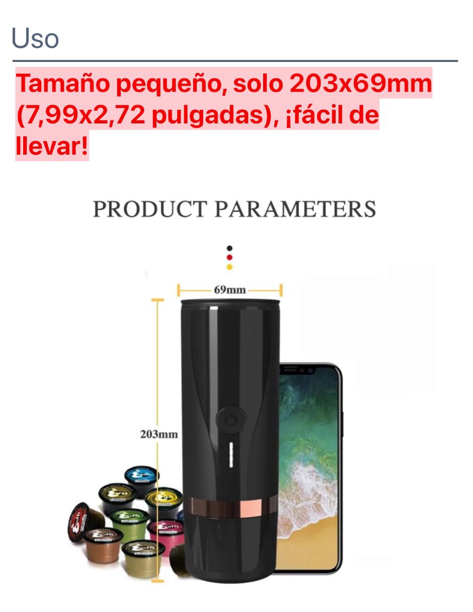 Cafetera portátil