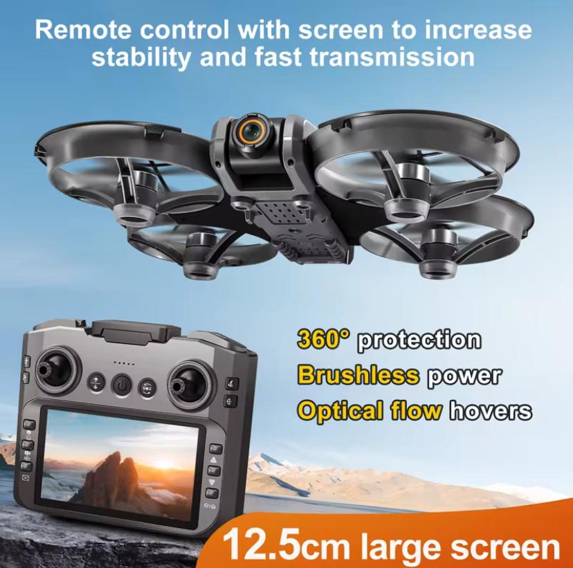 Dron 8k Dual Cam con pantalla