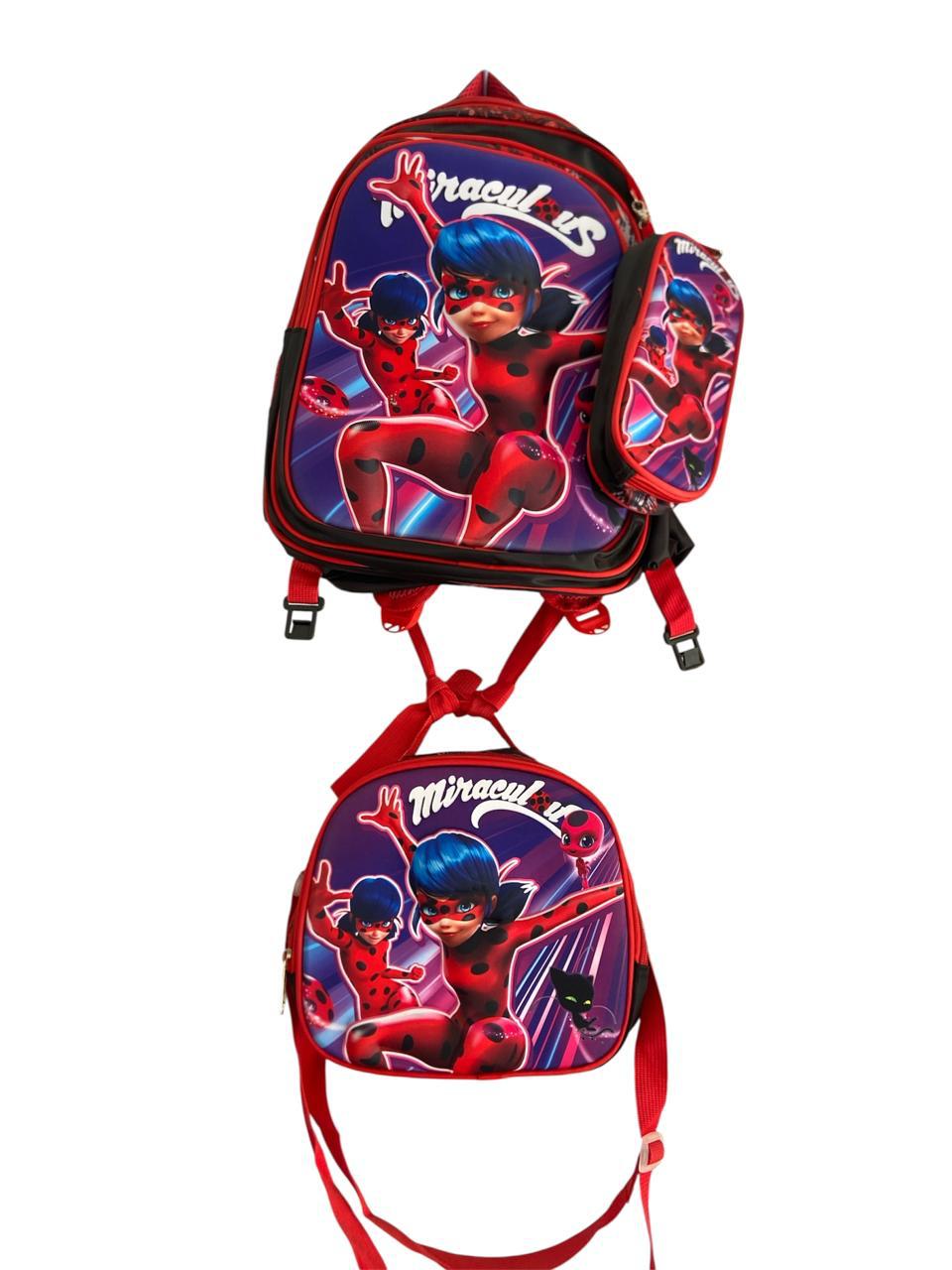 Kit Mochila-Lonchera-Lapicera