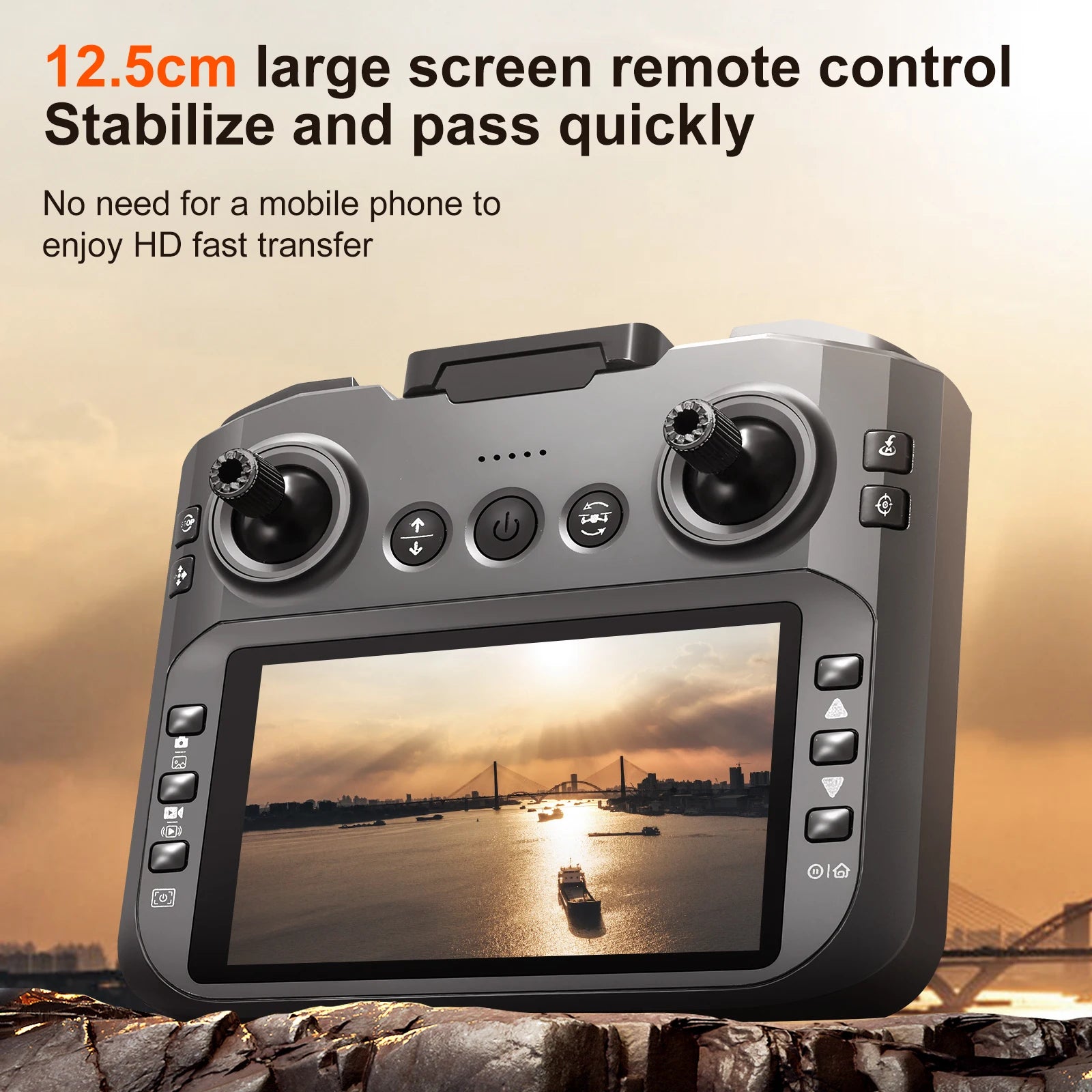 Dron 8k Dual Cam con pantalla