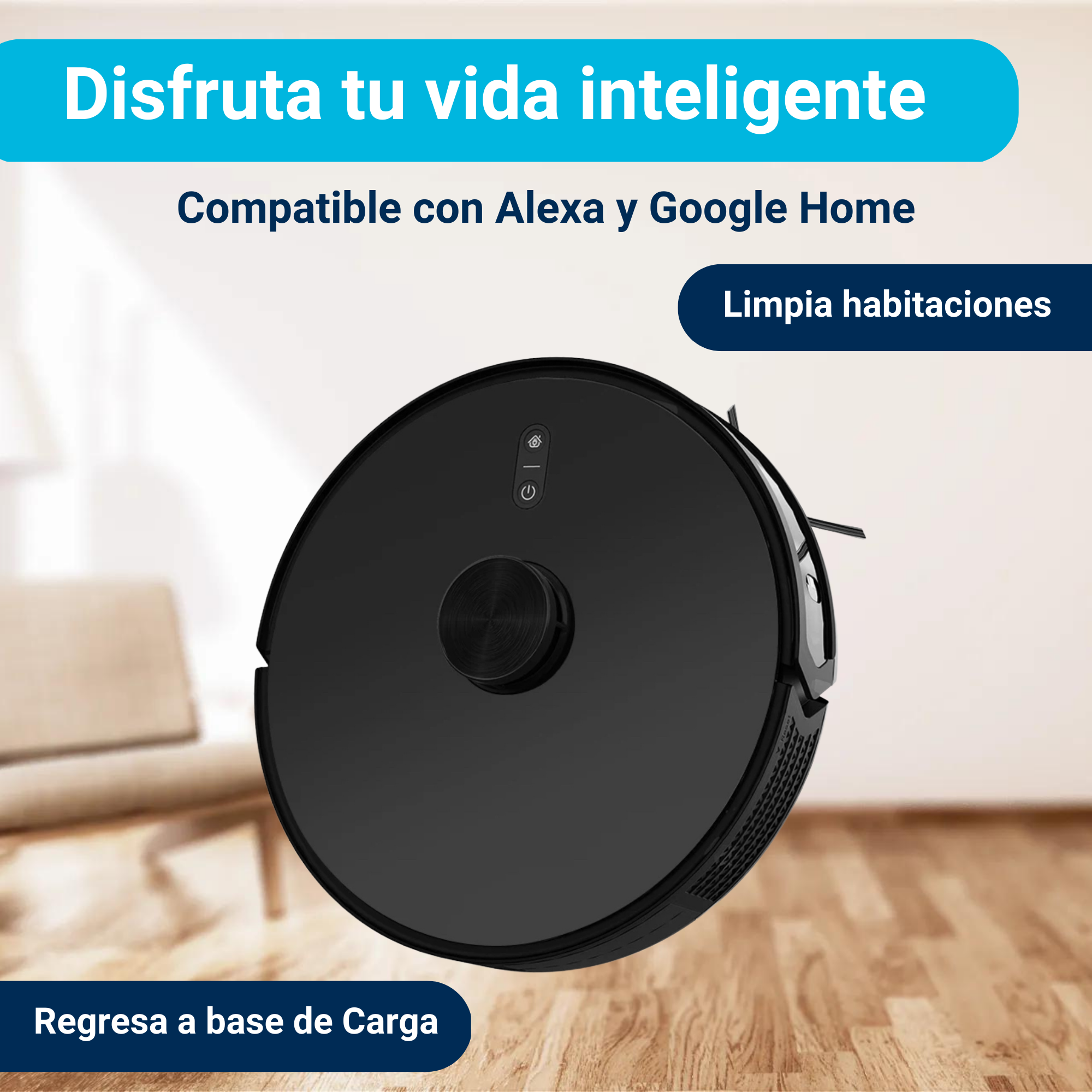 Robot Aspiradora Modelo E900 PRO con caja de Autovaciado